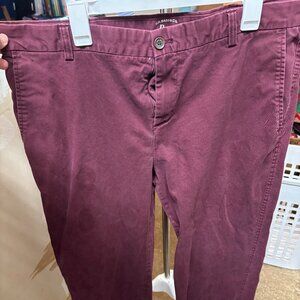 Maroon Chino Pants